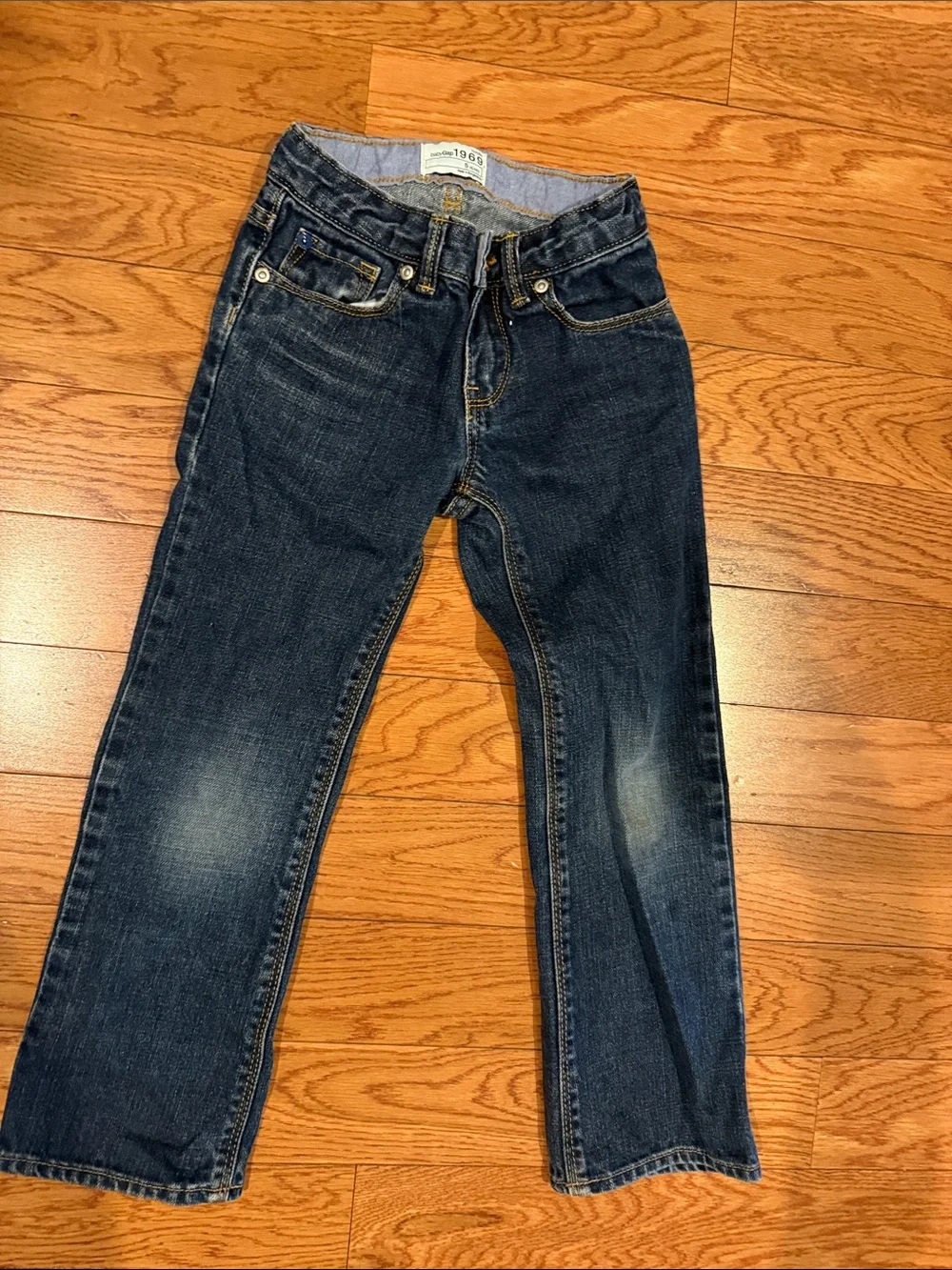 GAP Girls Dark Blue Straight-Leg Jeans